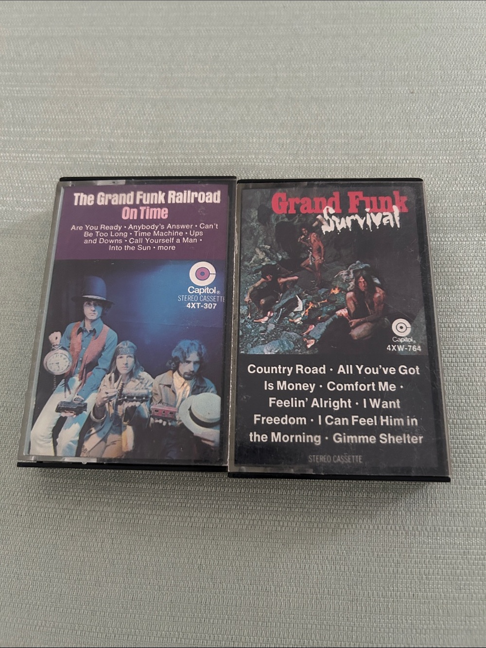 Grand Funk Survival & On Time Cassette Tape Set of 2
